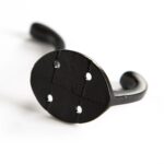 10x Hat and Coat Hook Cast Iron Antique Vintage Style Hooks W40mm x H105mm Black - Image 3