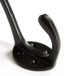 10x Hat and Coat Hook Cast Iron Antique Vintage Style Hooks W40mm x H105mm Black - Image 2