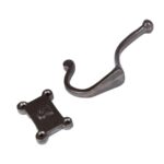 10x Number 3 Double Wall Hook Cast Iron Antique Style W50mm x H115mm Raw - Image 3