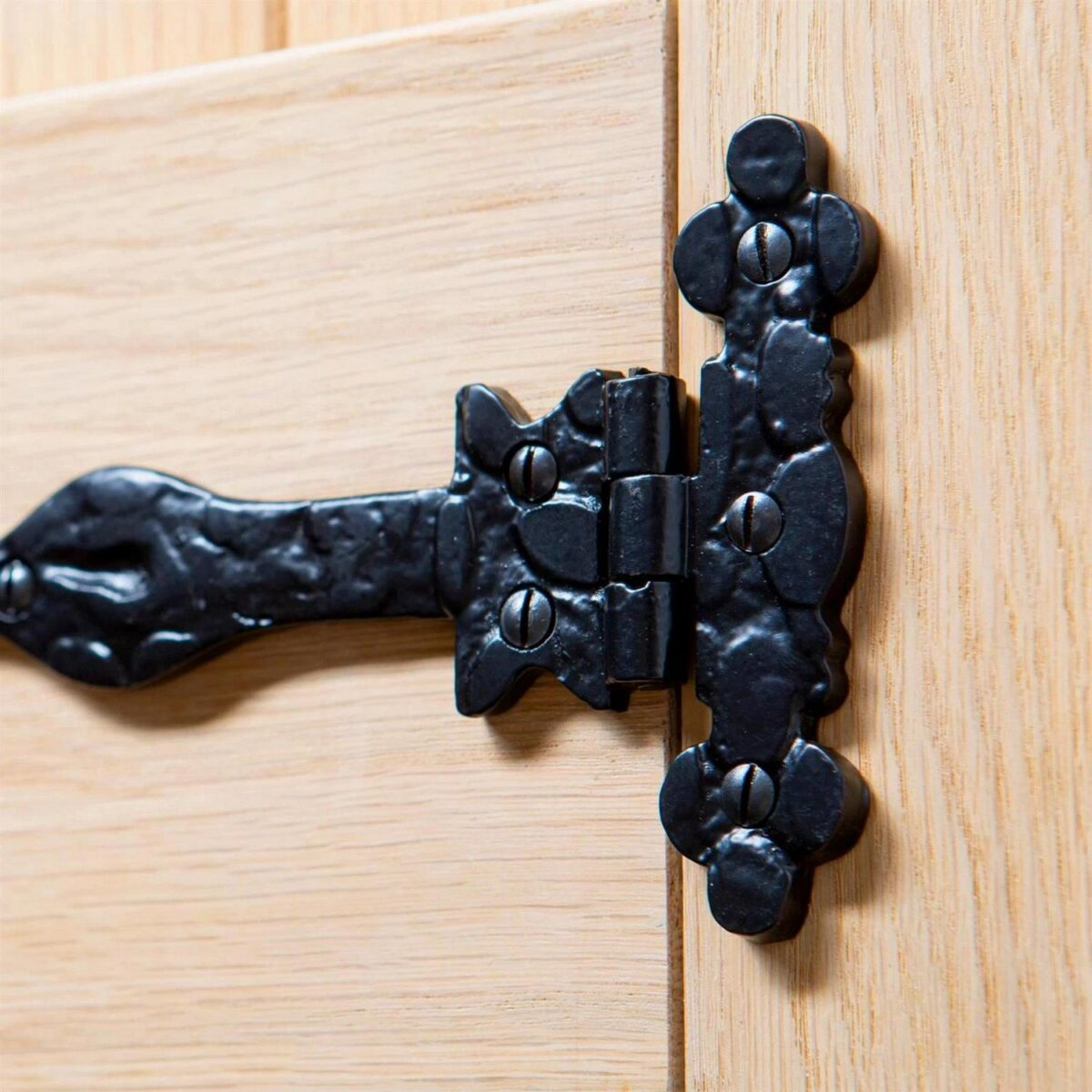 10x Ornate T-Hinge Cast Iron Antique Cupboard Door Hinges W155mm Black - Image 7