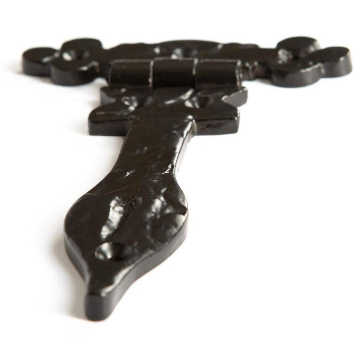 10x Ornate T-Hinge Cast Iron Antique Cupboard Door Hinges W155mm Black - Image 3