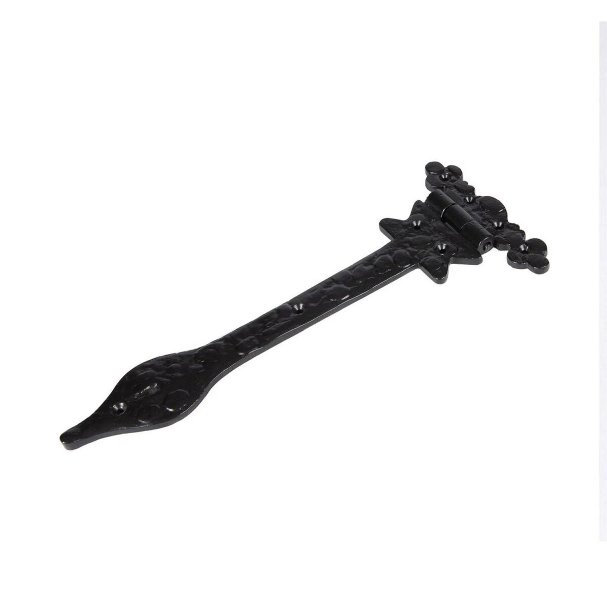 10x Ornate T-Hinge Cast Iron Antique Interior Exterior Hinges W310mm Black - Image 4
