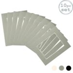 10x Picture Mounts for 8 x 10 3D Box Picture Frames Photo Size 5 x 7 Grey