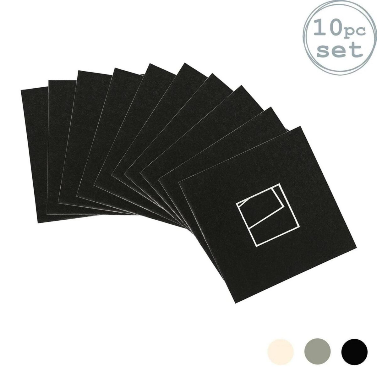 10x Picture Mounts for 6 x 6  3D Box Picture Frames Photo Size 2 x 2  Black - Image 1