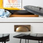 10x Rectangular Cabinet Cup Handle Cast Iron Handles 130mm x 50mm Black - Image 7