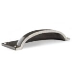 10x Rectangular Cabinet Cup Handle Cast Iron Handles 105mm x 50mm Raw - Image 2
