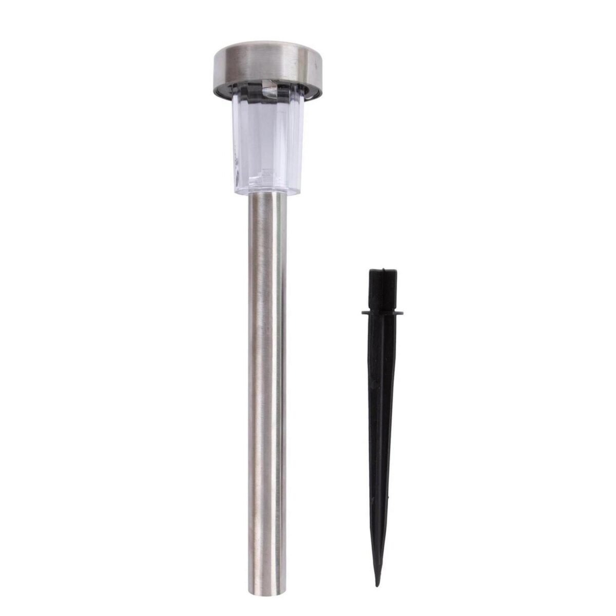 10x Silver Colour Changing Solar Pathway Lights Outdoor Garden LED Lamp Light - Image 2