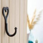 10x Single Heart Hook Cast Iron Antique Style Hooks W65mm x H130mm Black - Image 6