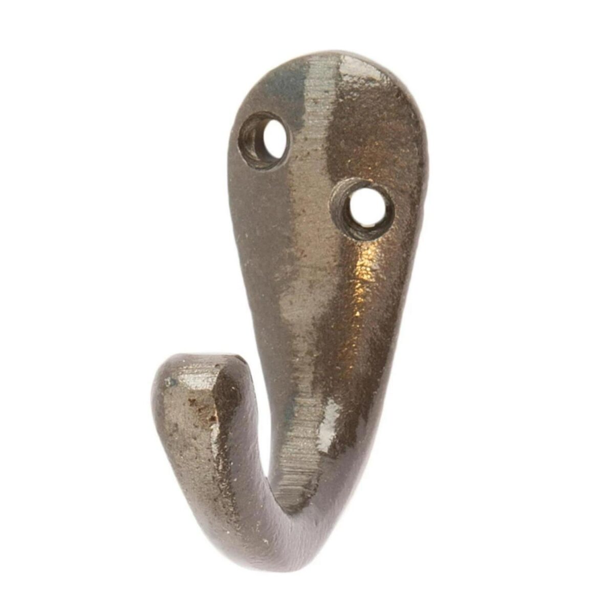 10x Single Robe Hook Cast Iron Antique Vintage Style Hooks W20mm x H45mm Raw - Image 4