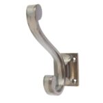 10x Square Back Hat and Coat Hook Cast Iron Vintage Style W35mm x H105mm Raw - Image 4