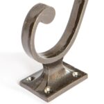 10x Square Back Hat and Coat Hook Cast Iron Vintage Style W35mm x H105mm Raw - Image 2