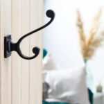 10x Square Back Hat and Coat Hook Cast Iron Vintage Style W35mm x H105mm Raw - Image 6