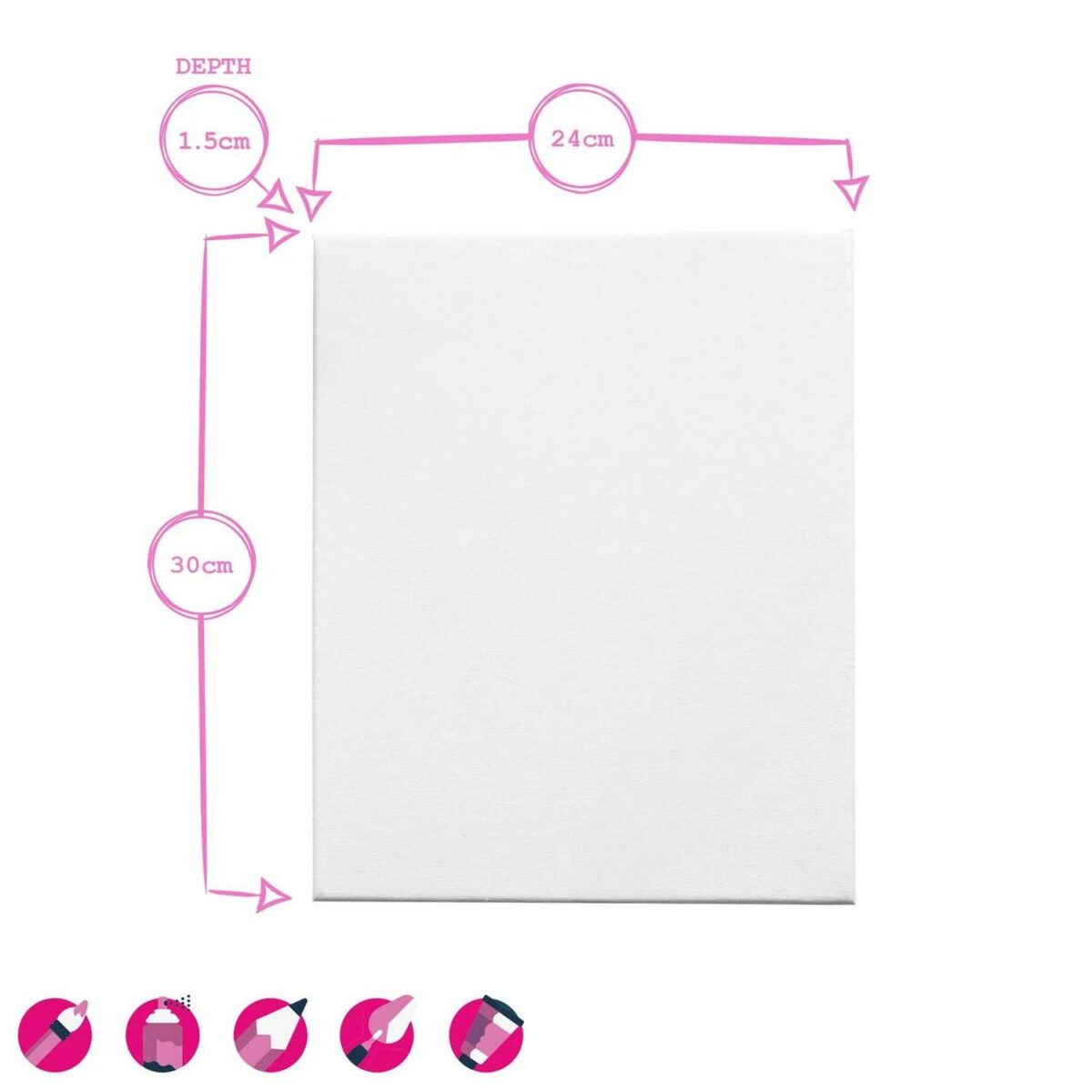 10x Stretched Canvas with Wooden Wedges 10  x 12  White Blank Painting Board - Image 6