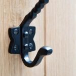 10x Twisted Scroll Hat and Coat Hook Cast Iron Vintage Style W40mm x H125mm Black - Image 7