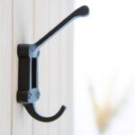 10x Window Back Hat and Coat Hook Cast Iron Vintage Style W50mm x H110mm Black - Image 7