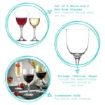 12 Piece Campana Wine Glasses Set Vintage Home Kitchen Stemware Goblets Clear - Image 2
