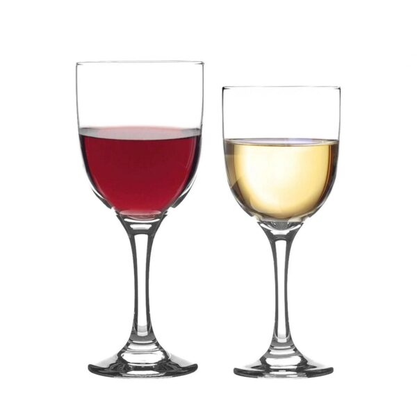 12 Piece Campana Wine Glasses Set Vintage Home Kitchen Stemware Goblets Clear