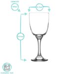 12 Piece Campana Wine Glasses Set Vintage Home Kitchen Stemware Goblets Clear - Image 4