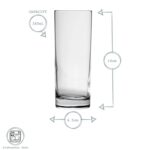 12 Piece Classic Glassware Set Modern Water Juice Highball Tumblers Clear - Image 4