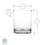 12 Piece Classic Glassware Set Modern Water Juice Highball Tumblers Clear - Image 3