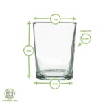 12 Piece Meknes Recycled Glassware Set Highball Glasses Whisky Tumblers Green - Image 3