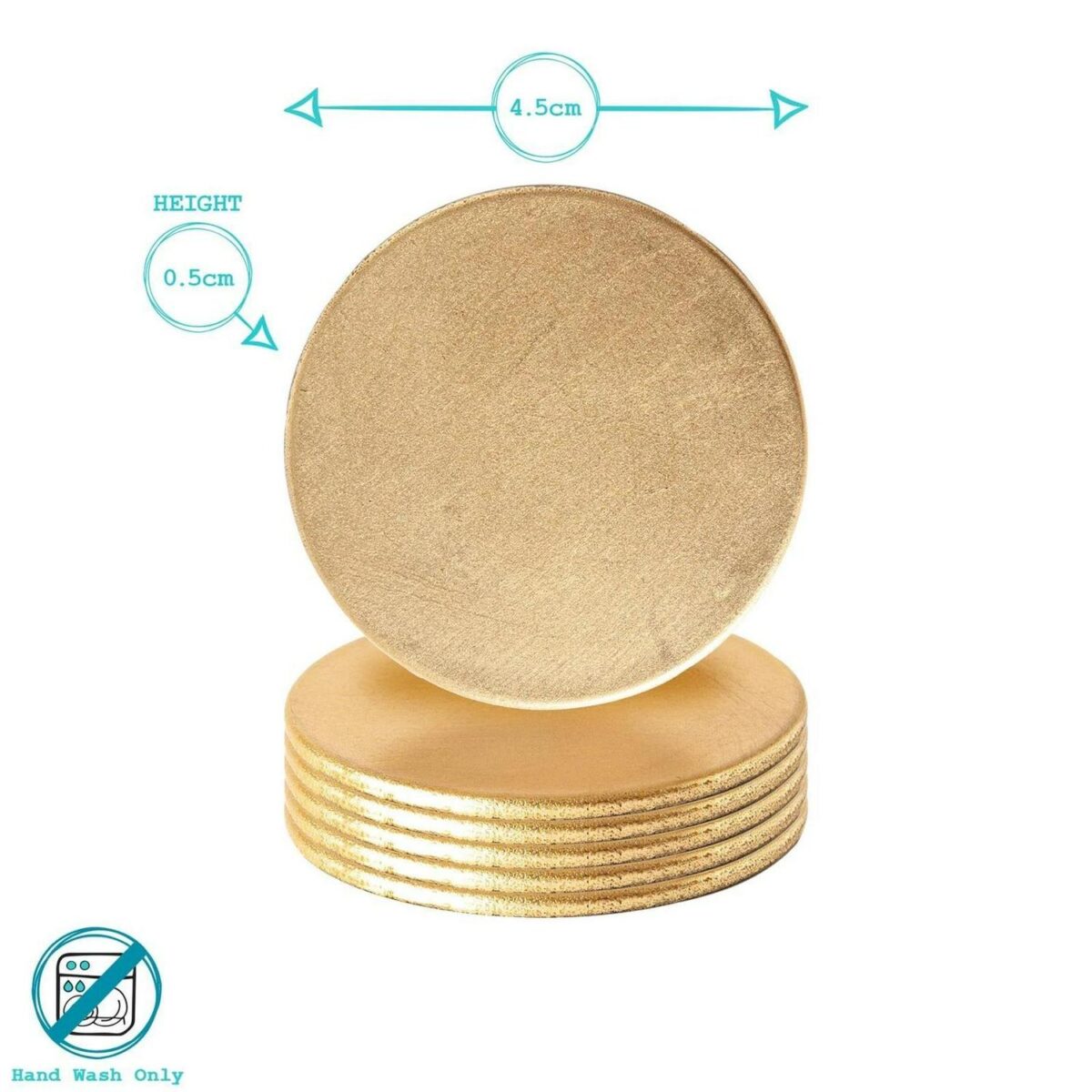 12 Piece Metallic Charger Plates Set Luxe Table Under Plate Coasters Rose Gold - Image 4