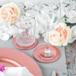 12 Piece Metallic Charger Plates Set Luxe Table Under Plate Coasters Rose Gold - Image 7