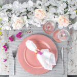 12 Piece Metallic Charger Plates Set Luxe Table Under Plate Coasters Rose Gold - Image 5