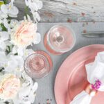 12 Piece Metallic Charger Plates Set Luxe Table Under Plate Coasters Rose Gold - Image 6
