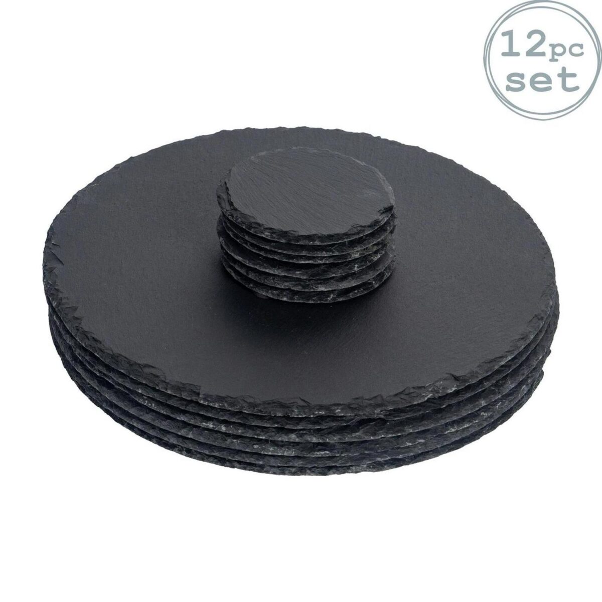 12 Piece Round Slate e8d1d9f11638cd24041b60cfe3246ddb