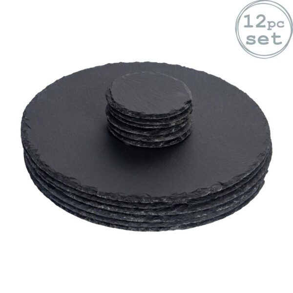 12 Piece Round Slate e8d1d9f11638cd24041b60cfe3246ddb