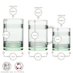 12pc Aware Tincan Recycled Glassware Set Green Water Drinking Glasses Set - Image 3