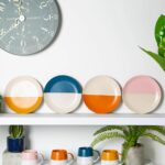12pc Dipped Stoneware Dinner Set Multicolour Crockery Plates Bowls Mugs - Image 7