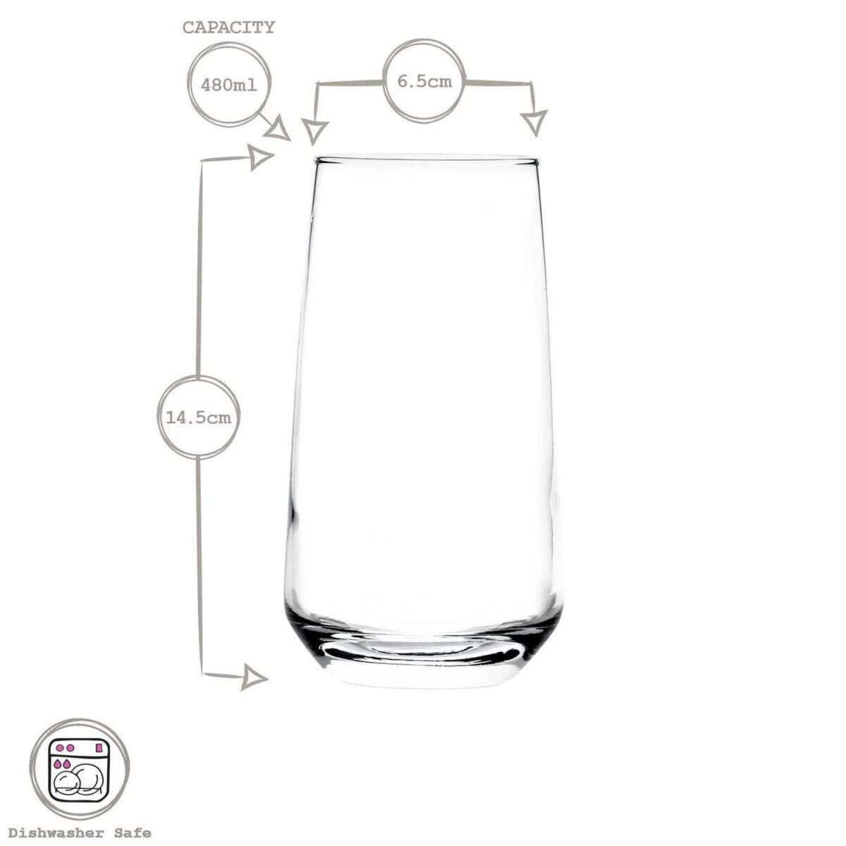 12pc LAV Lal Glassware Set Coloured Base Highball Glasses Drinking Tumblers - Image 3
