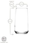 12pc LAV Lal Glassware Set Coloured Base Highball Glasses Drinking Tumblers - Image 3