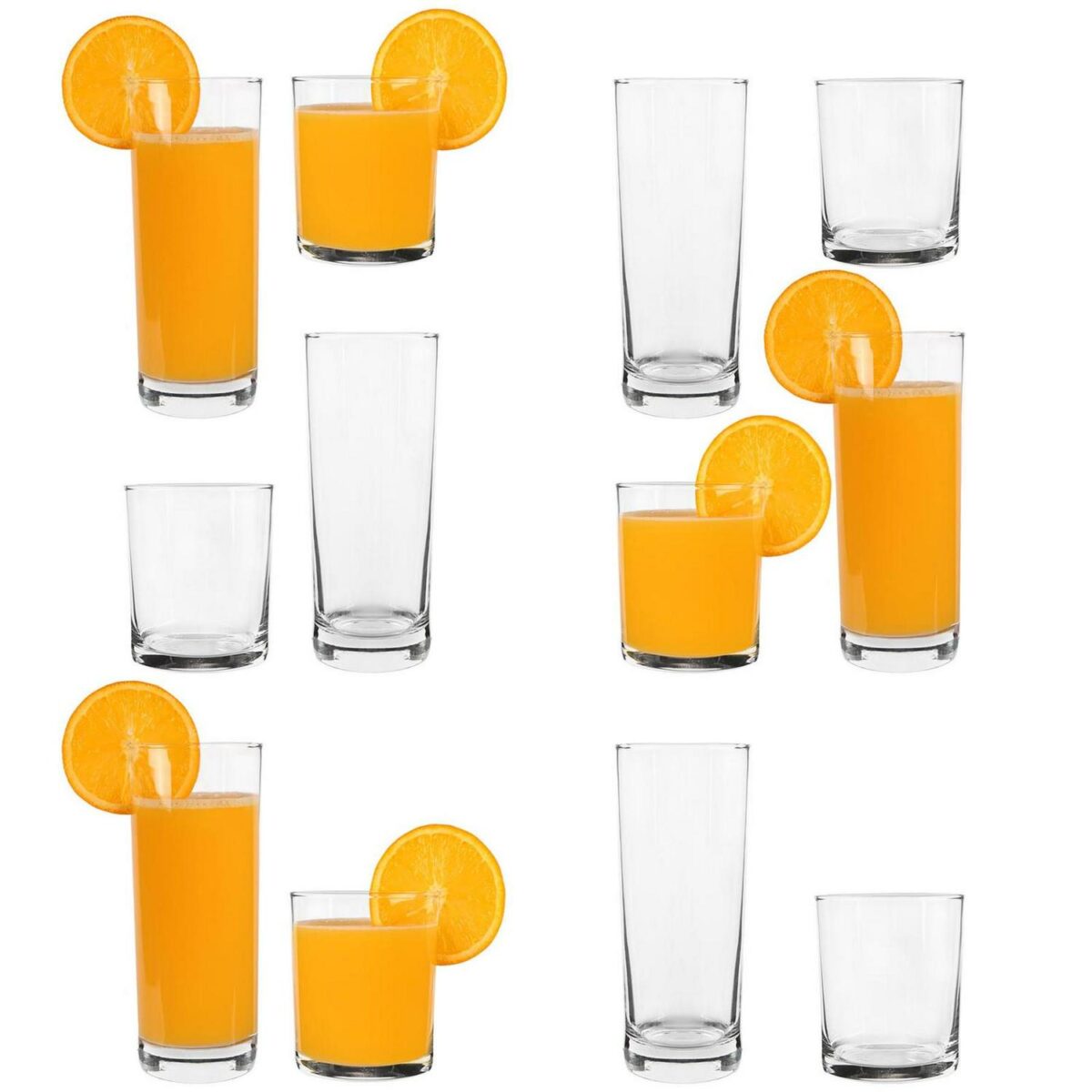 12pc LAV Liberty Glassware Set Glass Highball Glasses Whiskey Drinking Tumblers - Image 1