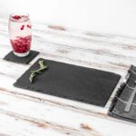 12pc Slate Placemats and Coasters Set Rustic Natural Dining Table Mats 30cm x 20cm - Image 7