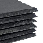 12pc Slate Placemats and Coasters Set Rustic Natural Dining Table Mats 30cm x 20cm - Image 4