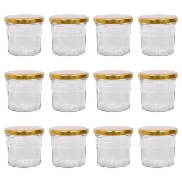12x 130ml Glass Jam 31cb6494b507a1fc52a190b5ac378b82