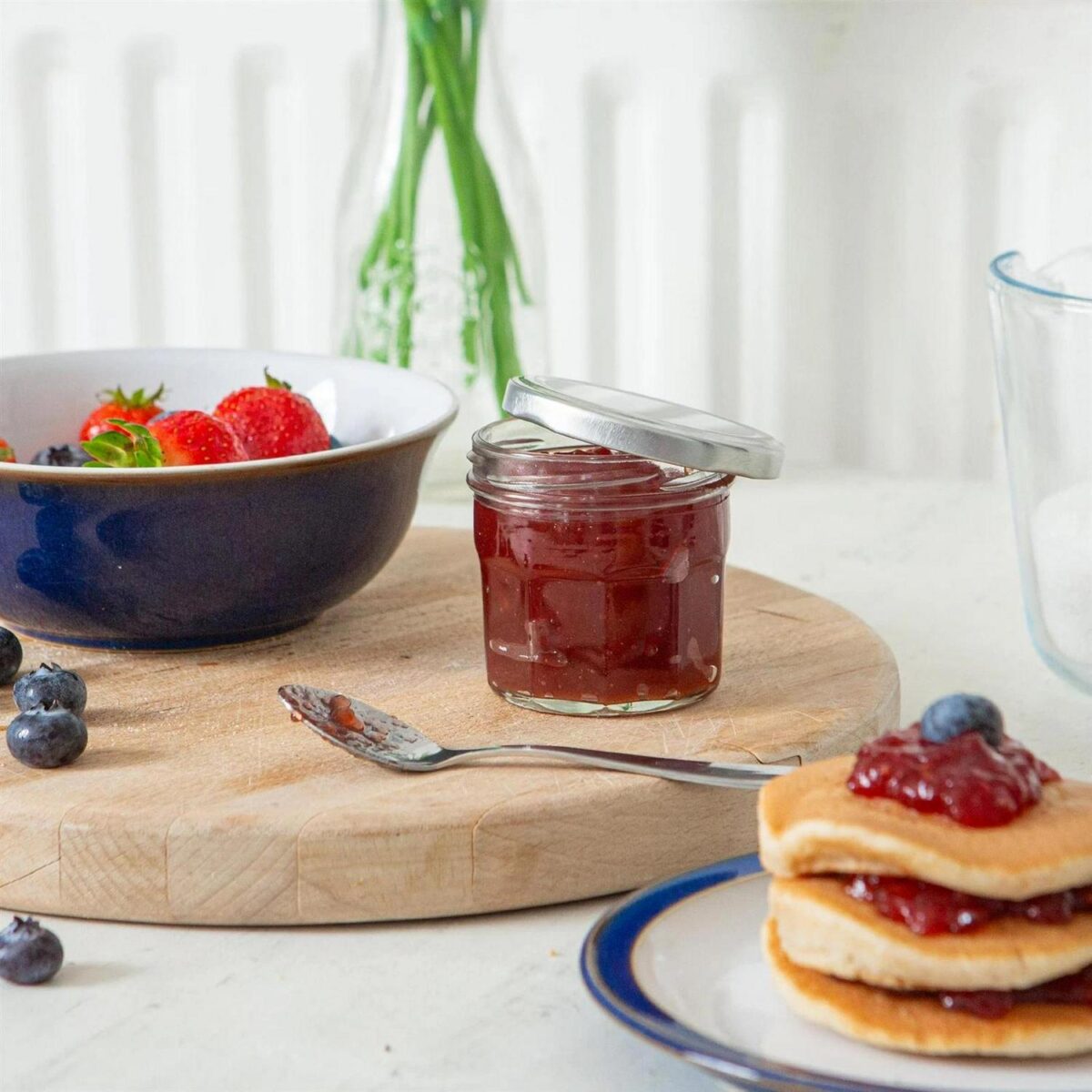 12x 130ml Glass Jam Jars with Silver Lids Chutney Preserve Honey Pickle Storage - Image 6