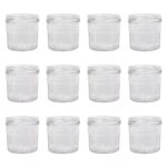 12x 130ml Glass Jam Jars Twist Top Chutney Preserve Honey Pickle Storage