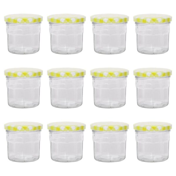 12x 130ml Glass Jam 6c2a21637dcd06276e8ca312f346305c
