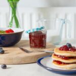 12x 130ml Glass Jam Jars with Blue Gingham Lids Chutney Preserve Honey Storage - Image 7