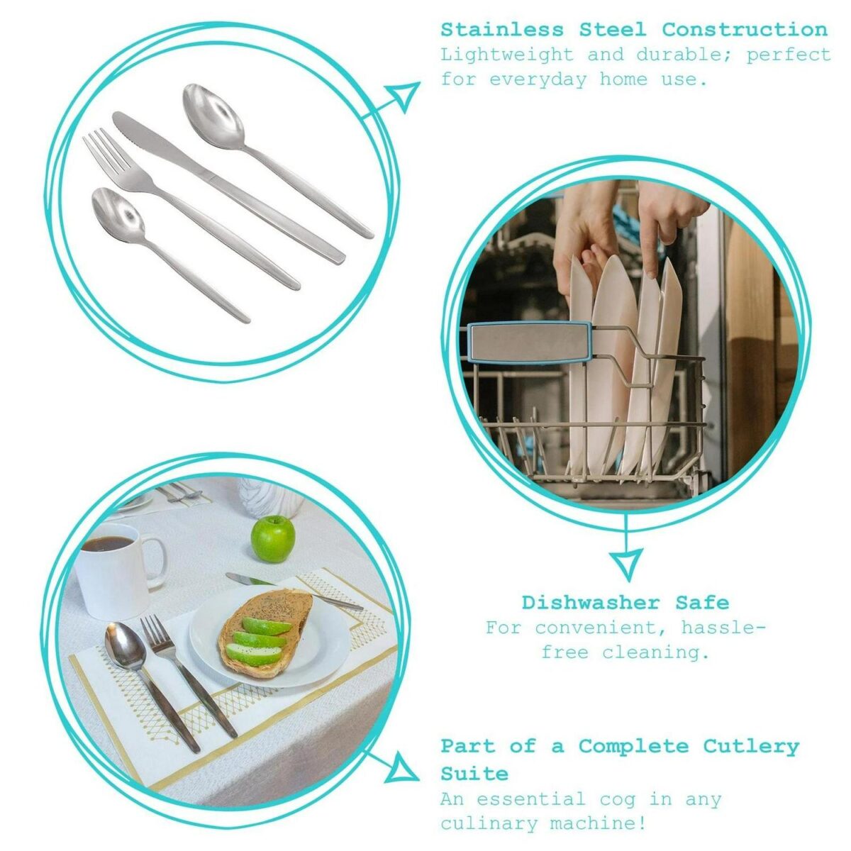 12x 13.5cm Economy Stainless Steel Teaspoons Kitchen Table Cutlery Coffee Set - Image 2