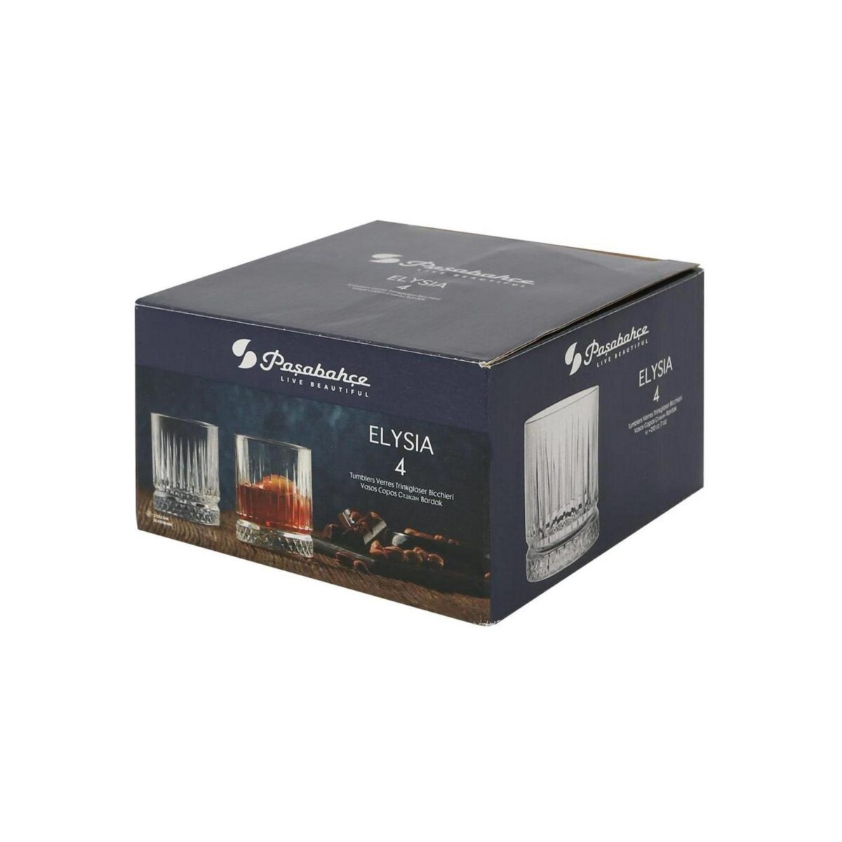 12x 210ml Elysia Whisky Glasses Boxed Glass Scotch Drinking Tumbler Gift Set - Image 5