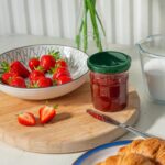 12x 250ml Glass Jam Jars with Green Lids Chutney Preserve Honey Pickle Storage - Image 6