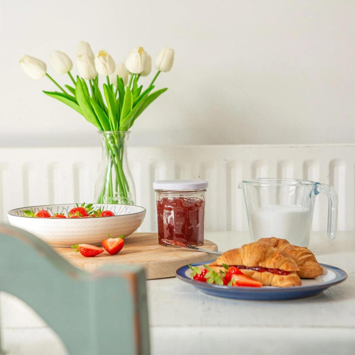 12x 250ml Glass Jam Jars with White Lids Chutney Preserve Honey Pickle Storage - Image 6
