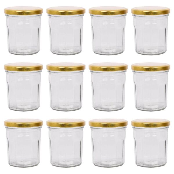 12x 250ml Glass Jam f07e7b6a09651450d60c75cc90fdb383