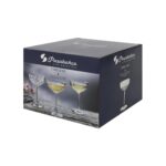 12x 255ml Timeless Glass Champagne Saucers Vintage Cocktail Coupe Glasses Set - Image 5