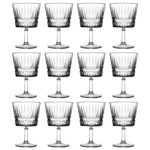 12x 260ml Elysia Cocktail Glasses Clear Martini Margarita Drinking Glass Set